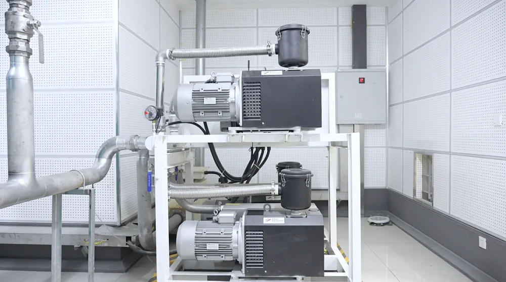 Electric Central Vacuum Suction Pump Machine Steel Construction