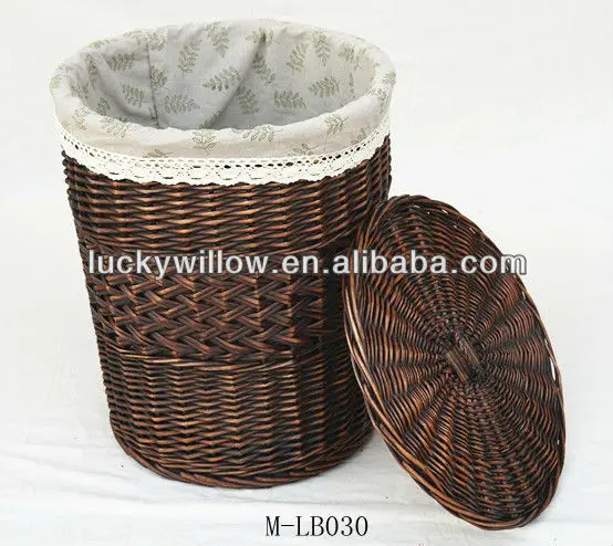 High quality wicker storage basket willow shelf display fruit basket