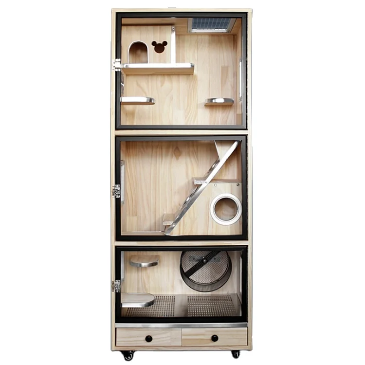 Роскошный модный Totoro Marmot Hutches, сахарный планер, морская свинка, хорьк, маленькие животные, деревянные клетки для домашних животных