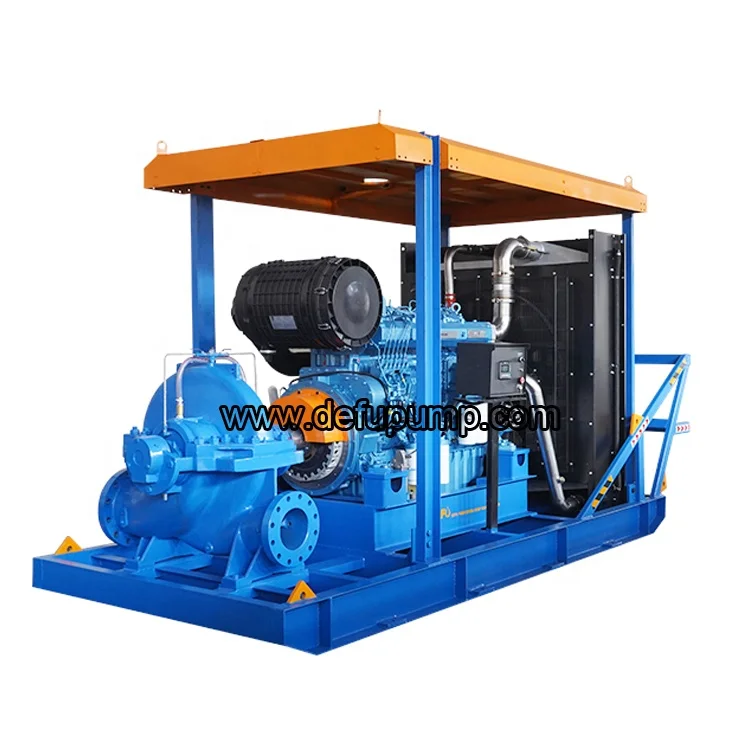 High Capacity Diesel Engine Agriculture Irrigation Water Pump Flood Dewatering Pump