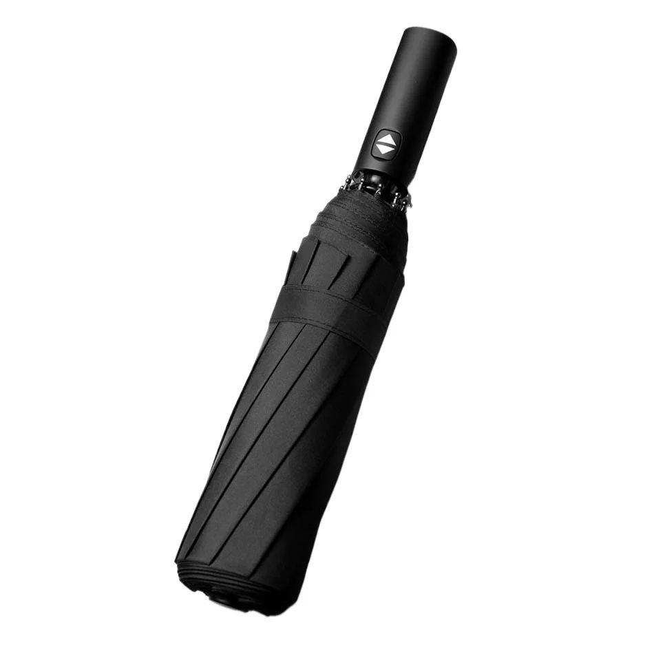 Qitu Fully Automatic Folding Umbrella Strong Men and Women Large Double Sunshade Sunscreen Custom Advertisement