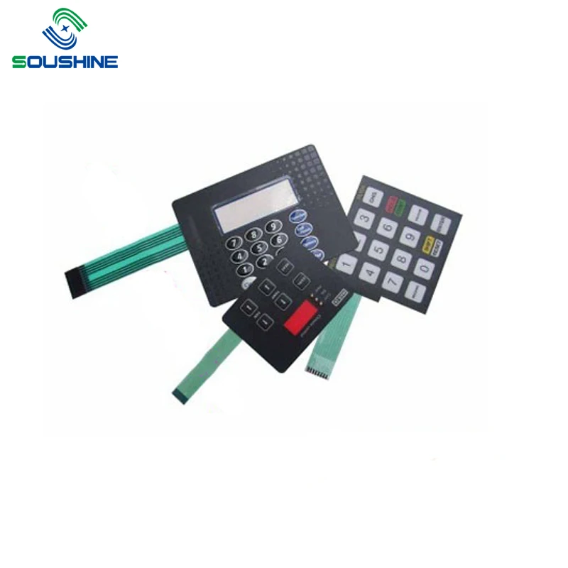 OEM custom 4x5 matrix keyboard 20 keys membrane switch keypad