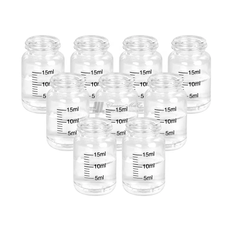 transparent mini spray gun accessories 15ml airbrush glass bottle