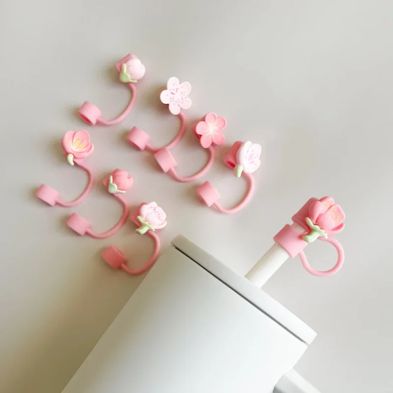 40 oz Tumbler Spring Flower Straw Cover 40 oz Tumbler Straw Topper Cup Charms Floral Cup Cover for Simple Modern Cup