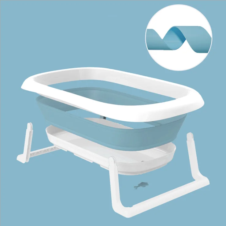New products plastic New style foldable baby bathtub good folding baby bath tub with portable fold bathtub