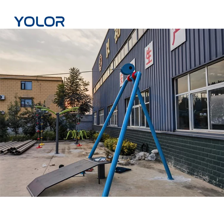 Outdoor Playground Equipment Adventure Zip Line In Playground Amusement Park Rides ziplines For Kids