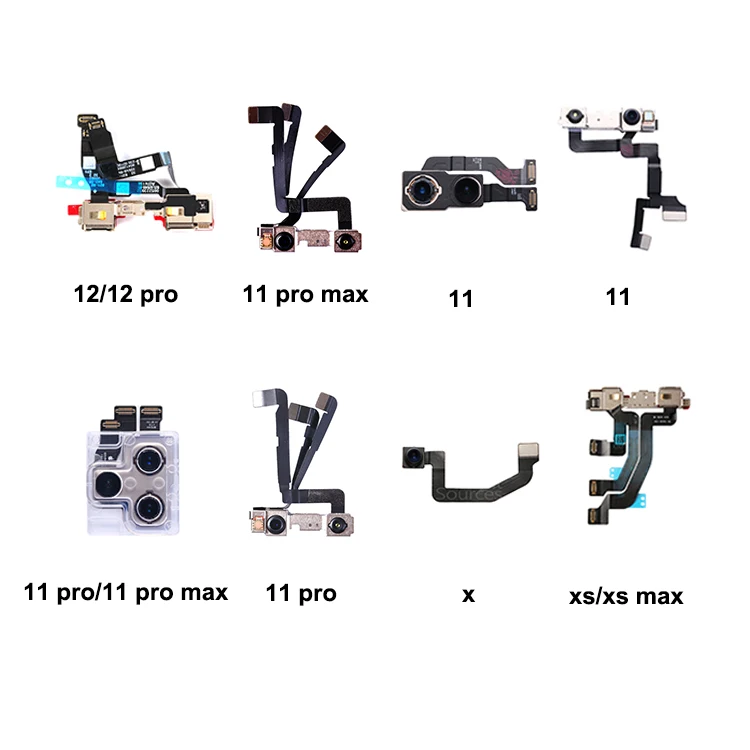 Wholesale Repair Cell Phone Rear Camara Trasera Back Part For Iphone X 11 6 6S 7 8 Plus  XR XS Max 11 Pro Max 12 Pro