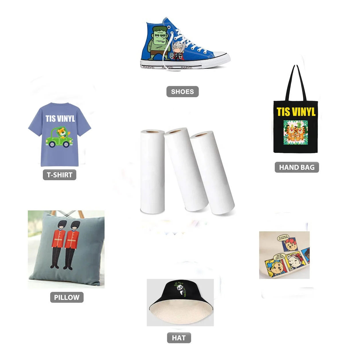 Korea Quality Textile inkjet pu dark fabric Printable Htv Rolls PU Heat Transfer Vinyl Foil for T-Shirts