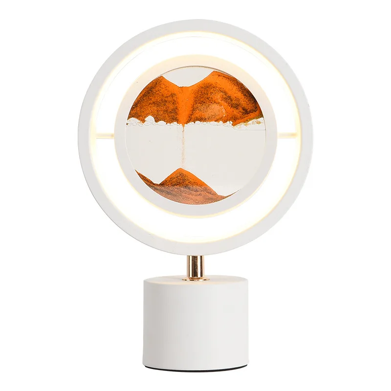 Quicksand Lamp Modern Simple Art Quicksand Painting Table Lamp Creative Living Room Bedroom Study Desk Hourglass ornament lamp