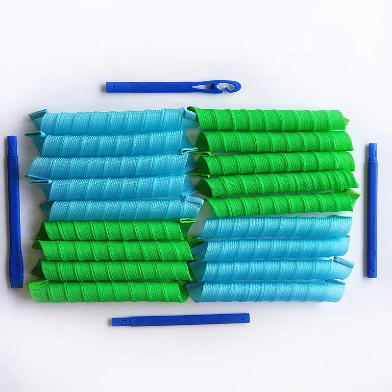 18pcs/set 75cm Super Long Diameter 3cm Magic Hair Curler Hair roller Spiral Curls As Seen On TV