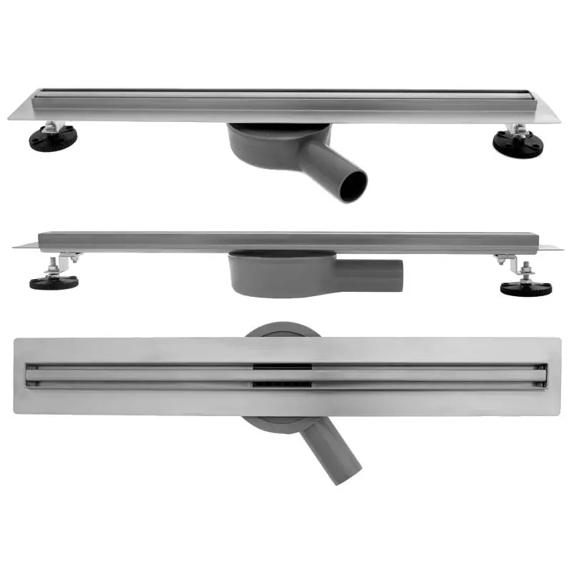 High Quality Slim Shower Drain Bathroom Water Drain Stainless Steel Tile Insert Linear Shower Invisible Floor Drain