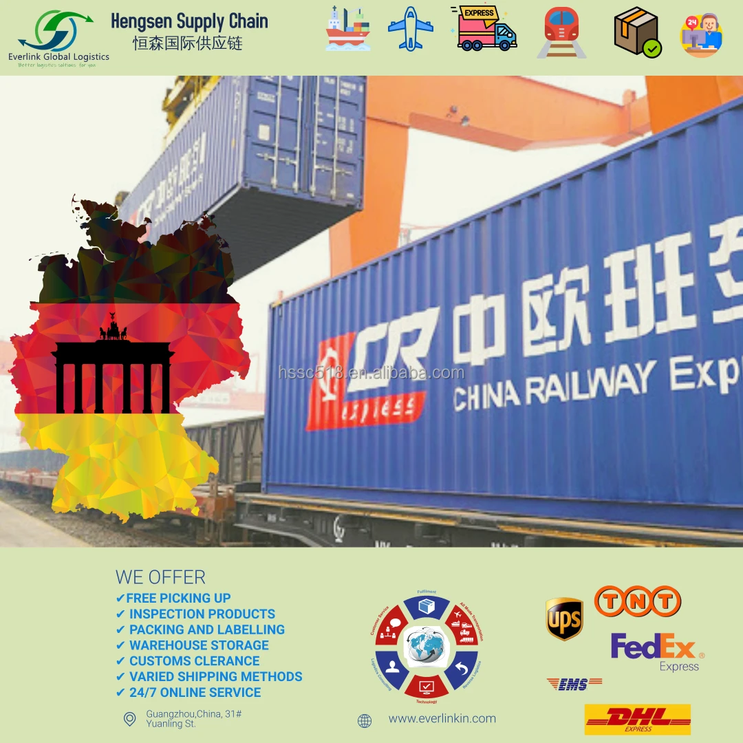 Hengsen лучший сервис для железнодорожных перевозок из китая в Германию условиях CIF склад Amazon FBA