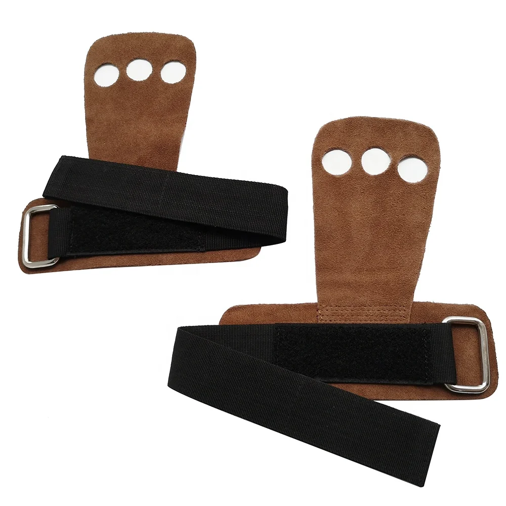 Кожаные гимнастические ручки с 3 отверстиями