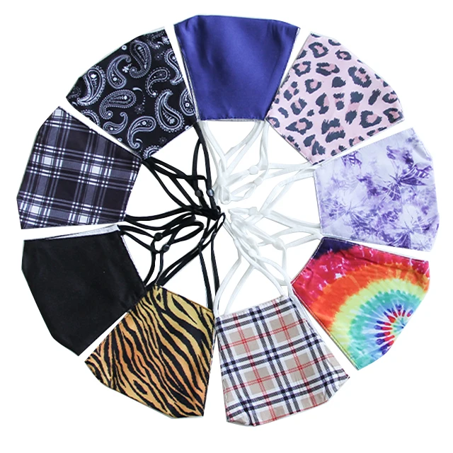 Оптовая продажа, моющиеся многоразовые хлопковые Тканевые маски для лица BOOOGE