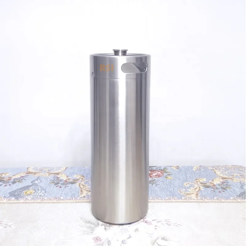 High quality 10L Stainless Steel Growler Homebrew Mini Barrel Beer Keg