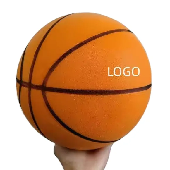 Custom Logo Silent Ball Indoor Quiet Training ball 18/21/24CM Baloncesto Silencioso Stress Ball Bouncing Mute Silent Basketball