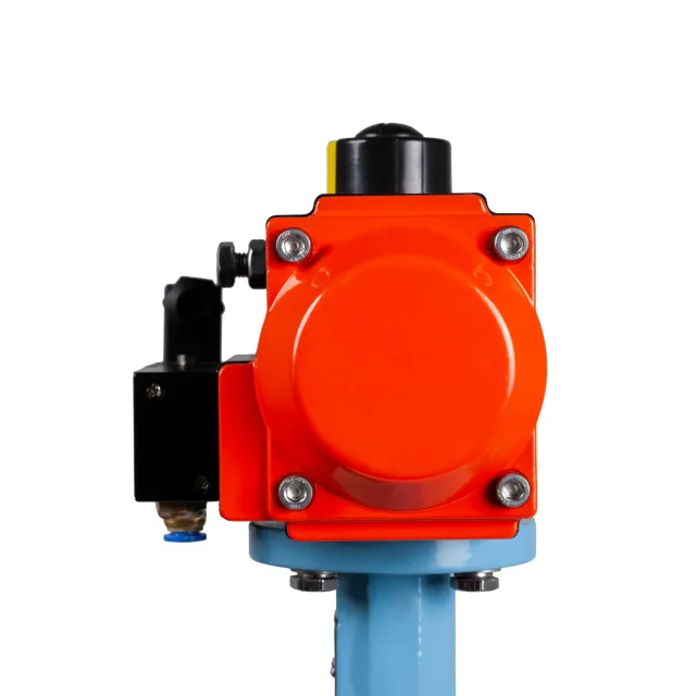 ptfe lined rotork pneumatic actuator control wafer lug type butterfly valve for water supply