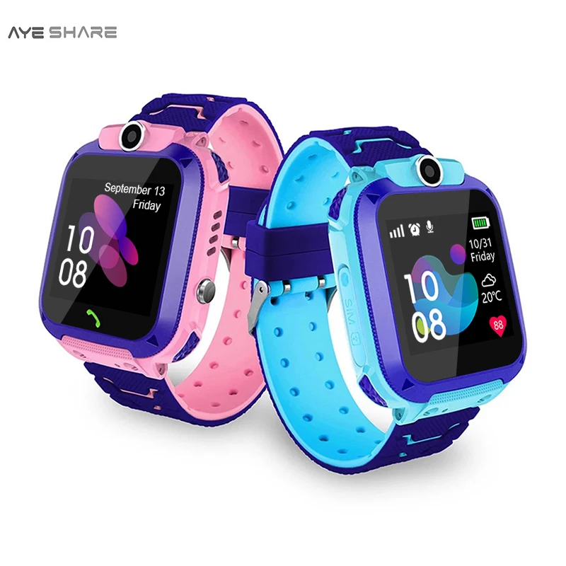 
2020 2G Sim Card Intelligent Wereables Children Smart Watch mobile Phone for Kids Smartwatch 2019 