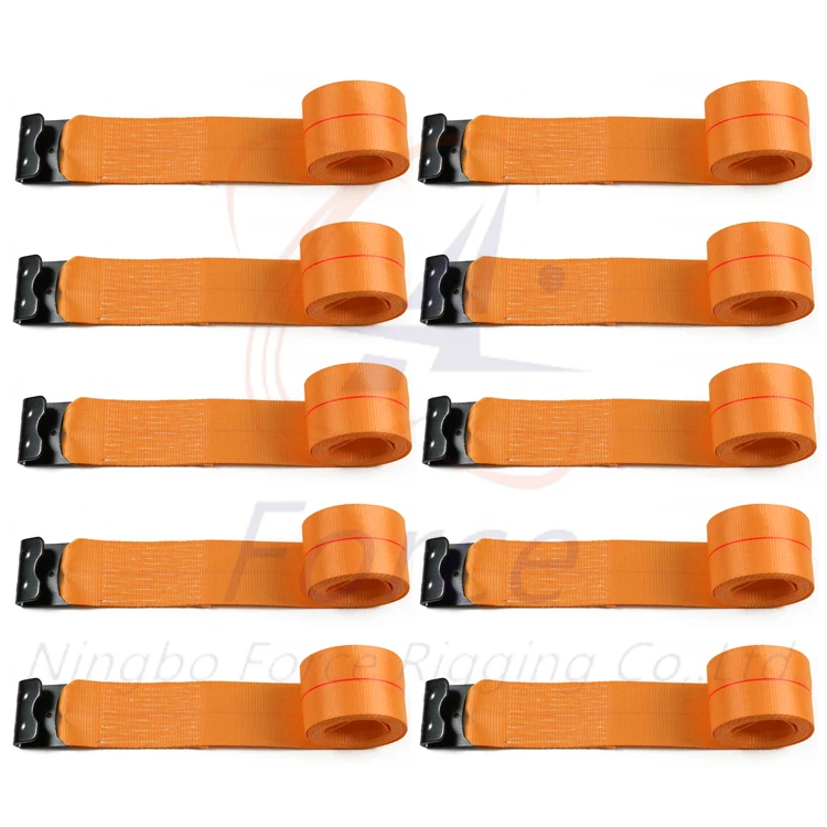 4' 30ft Heavy Duty Flatbed Truck Winch Strap 4 Inch Winch Straps Yellow Winch Strap with Flat Hook
