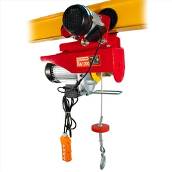 Hot sale PA600 micro Electric Rope Hoist with Manual/Electric Trolley mini suspending electric wire rope elevator lifting hoist