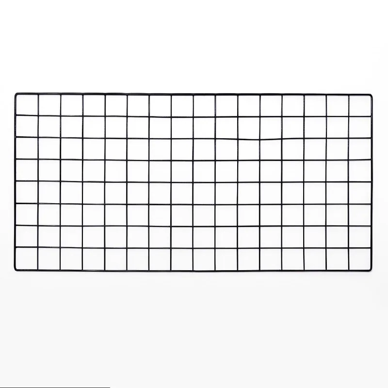 DIY Decoration Iron Storage Rack Holder Postcards Mesh Photo Frame Home Bedroom Metal Photo Grid Frame Photo Display Rack