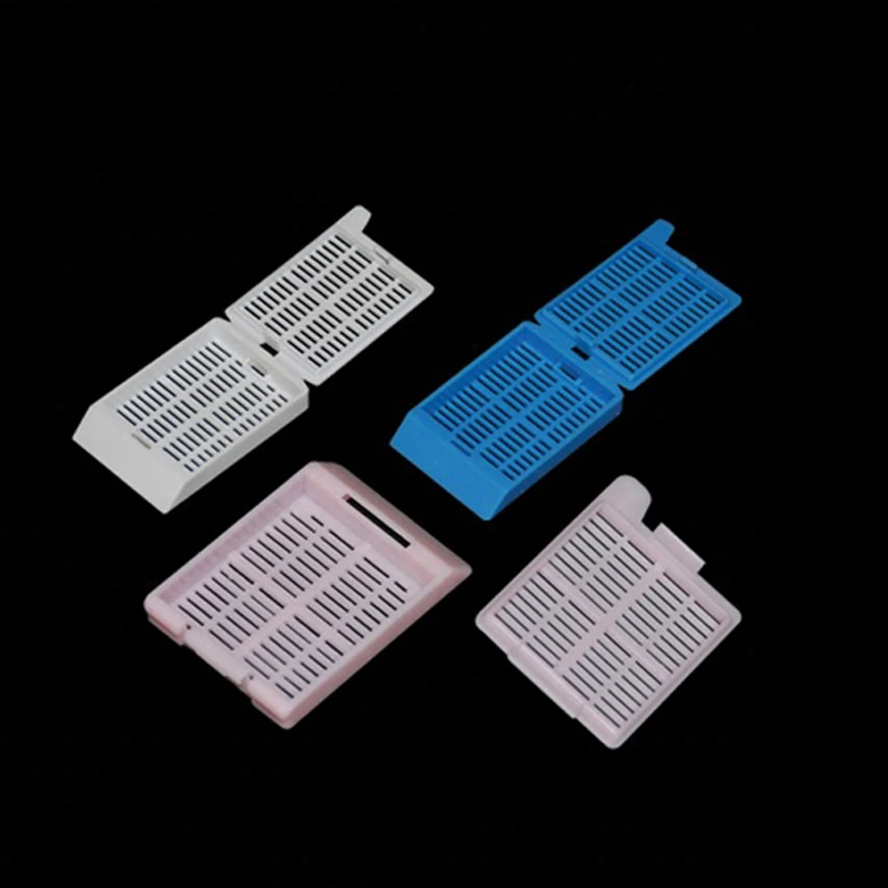 
High Quality Various Color Tissue Plastic Stripe Holes Embedding Cassette Histology Biopsy Sponges Biopsy Foams 