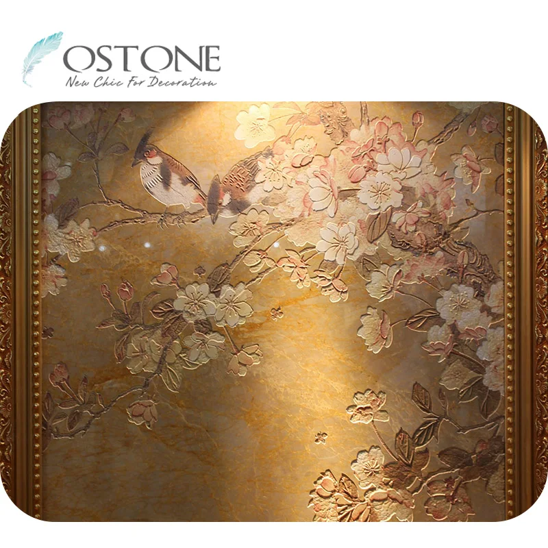 Pop Modern Flower Plum Blossom Stone Floral Wall Art Painting