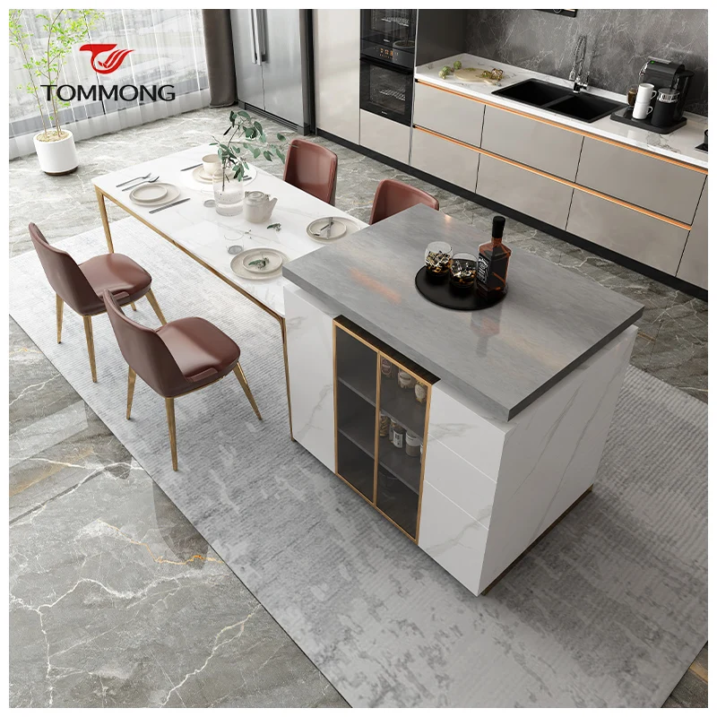 China Rectangular Dining Table Marble Dining Room Furniture