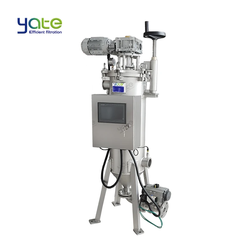 Industrial viscosity liquid filtration Honey and resin filter Automatic self cleaning filter housing machine
