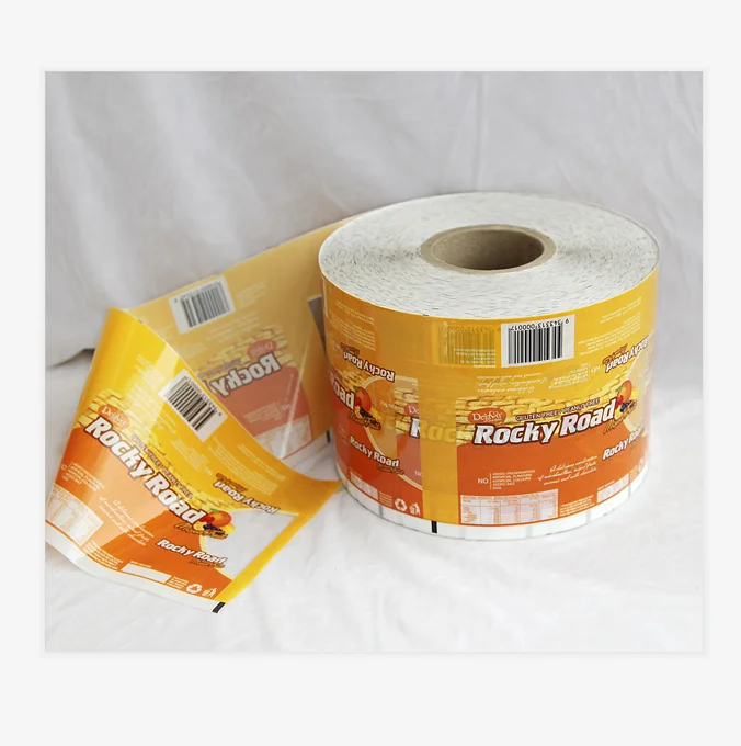 Custom Print Plastic Aluminum Foil Laminated Flexible Food Packaging Roll Stock Film For Automatic Packing