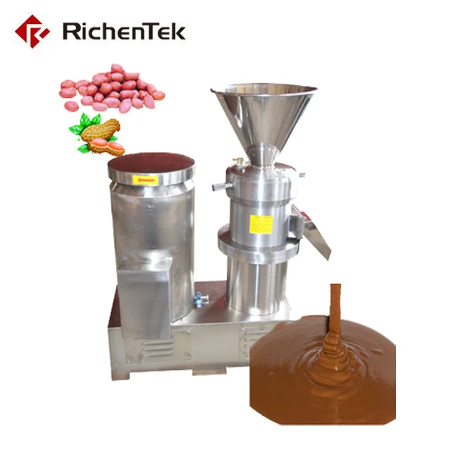Automatic Almond Cocoa Roaster Rose Jam Grinder Pistachio Seseme Paste Grinding Peanuts Butter Making Machine Production Line