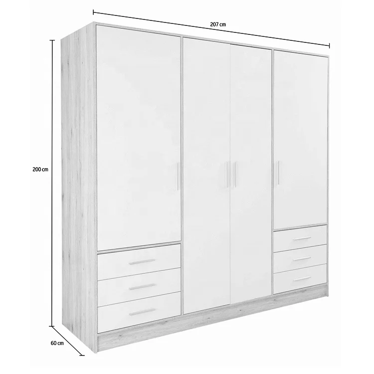 Better Home Products Modern Wood Double Sliding Door Wardrobe