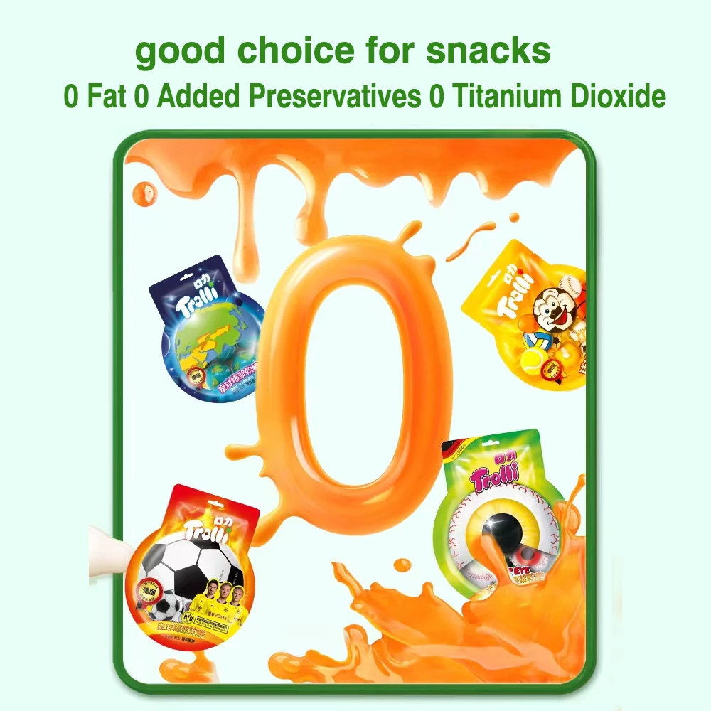 90g*24 packs Fruit Snack Chews Gummy Sour Powder Delicious Soft Candy Gummy Candies