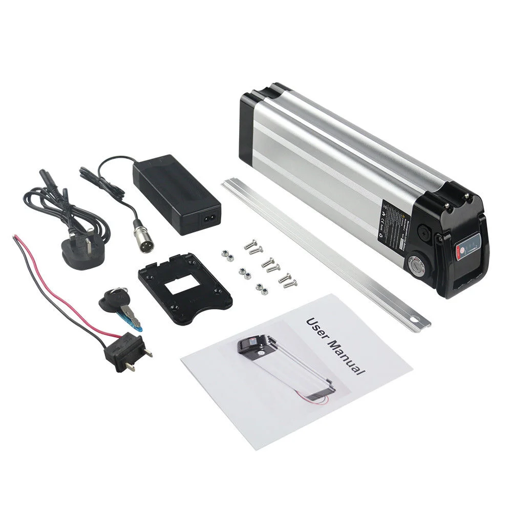 silver fish ebike 36v 48v 52v 72v e-bike battery case 48v 20ah extended silver fish battery 2 15ah 10 - 20ah 24 36 48 52 60 volt