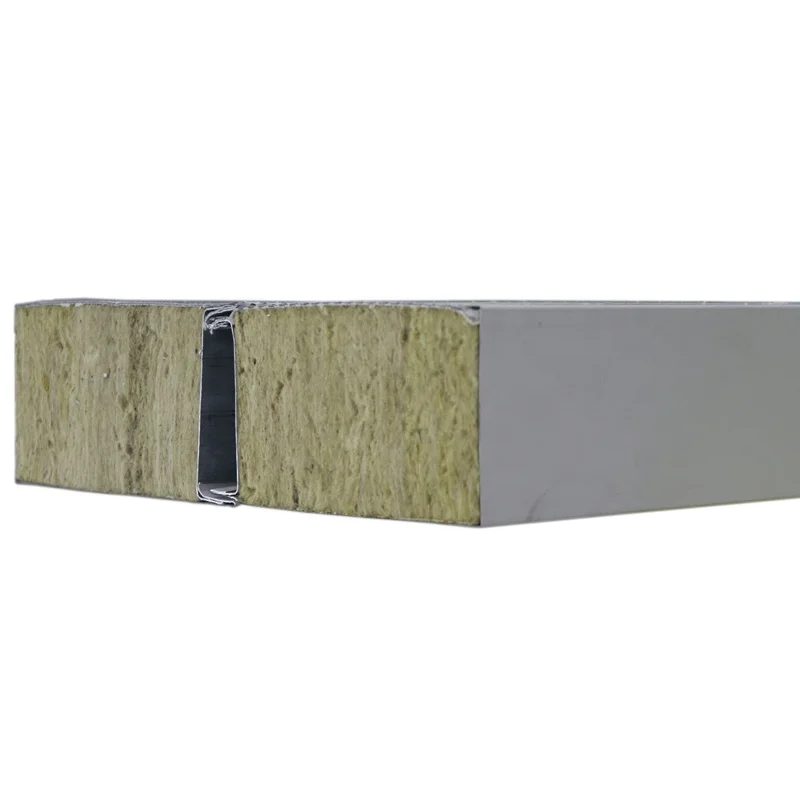 Rock wool machine-made sound absorbing acoustic panels with 0.5-1mm thickness metal board for stadium