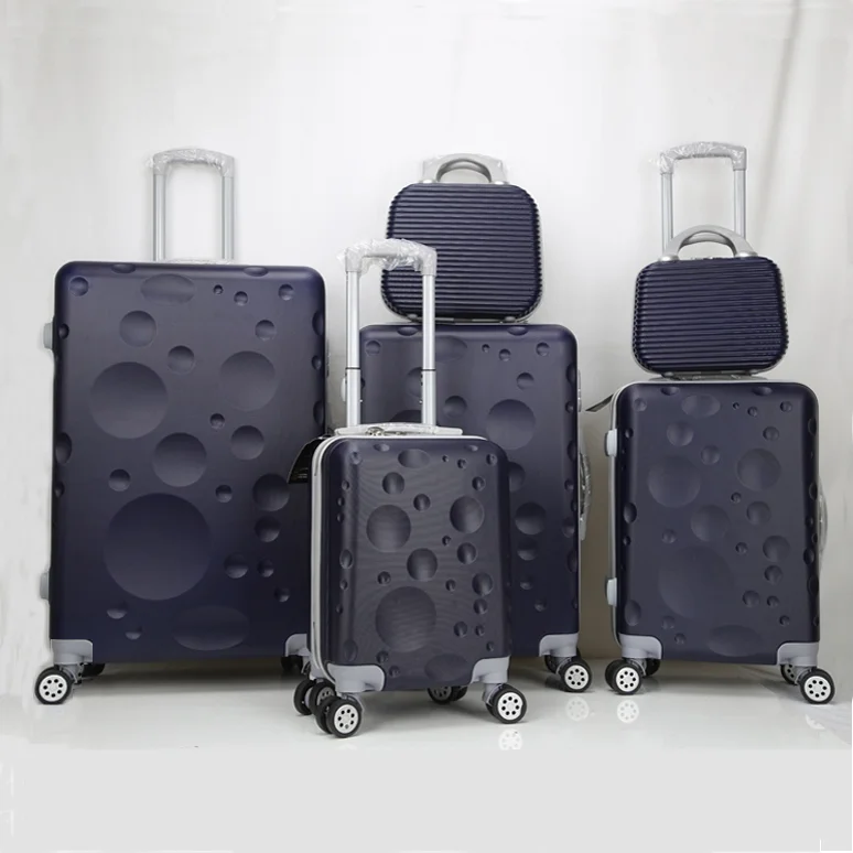 
Family 6pcs luggage set lady luggage bag unbreakable suitcase 