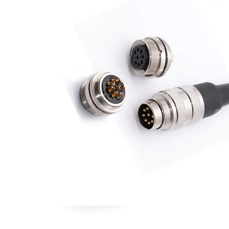 M16 IP67 Waterproof  2 3 4 7 8 pin male female connector