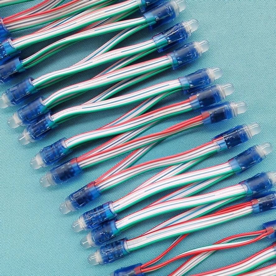 LED exposed light string for channel letter LED pixel light module DC5V 0.3W RGB (only RGB not WS2811 no IC not programmable)