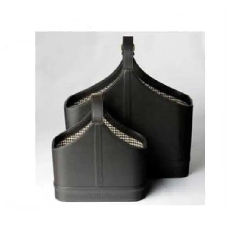 Кожаный Органайзер, новая корзина для хранения из искусственной кожи с лентой, корзины, подарок