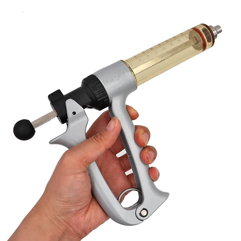 50ml Animal Vaccine Syringes Veterinary Instrument Reusable Automatic Animal Continuous Injection Syringe