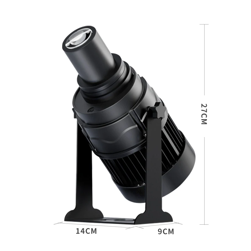 50W Custom Logo Indoor/Outdoor LED Elevator Advertising Light Waterproof Laser Rotating Door Floor Gobo Projector Aluminum Alloy