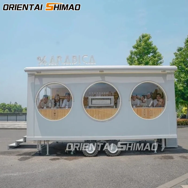 Pizza Oven Deep Fryer Grill Stove Taco Mobile Food Truck Bakery Food Cart Concession Trailer with Full Kitchen