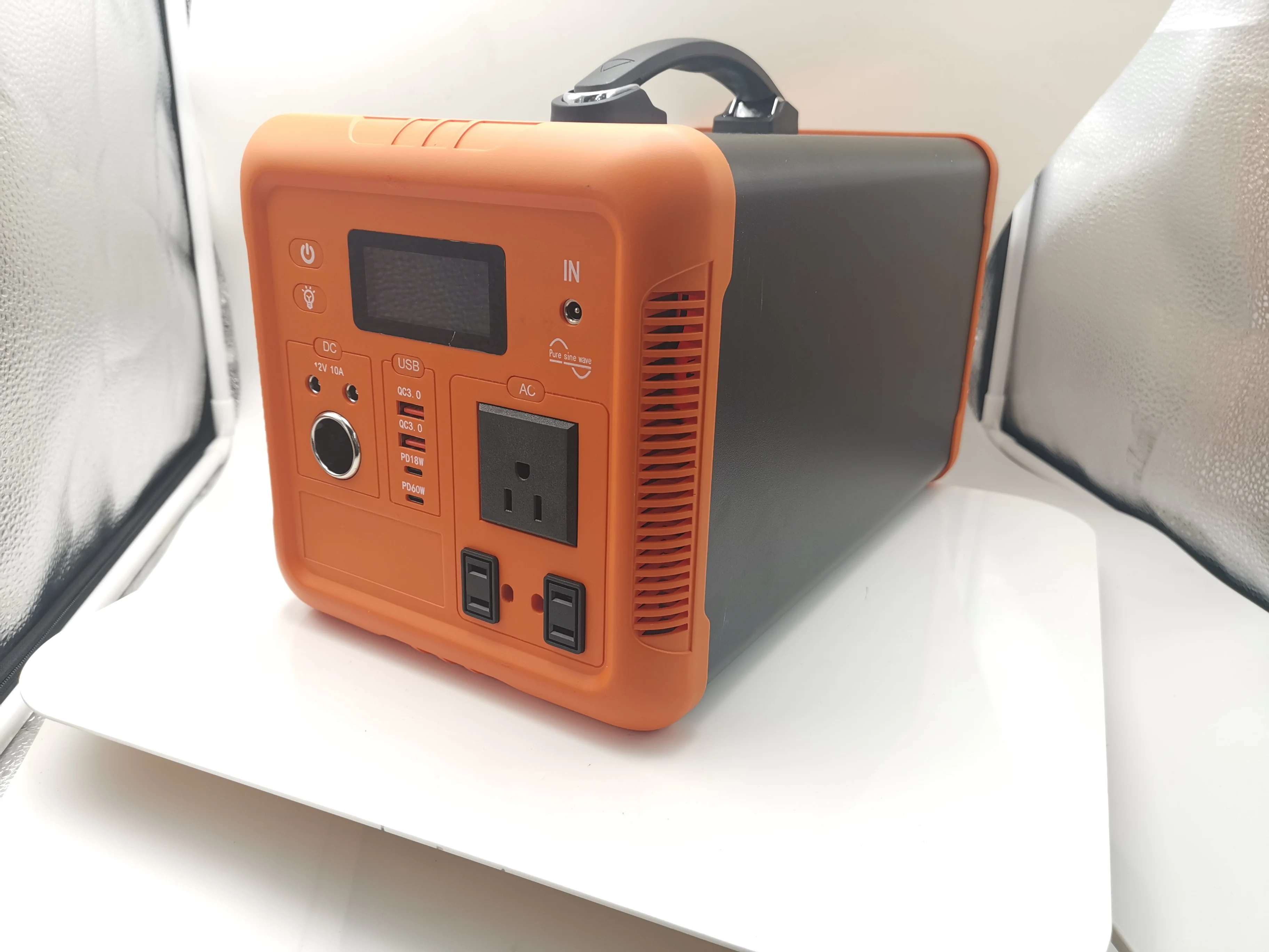 2023 Solar Energy Generator Portable Power Station Hand Crank Power,500W Power Station Supply For Outdoor Camping