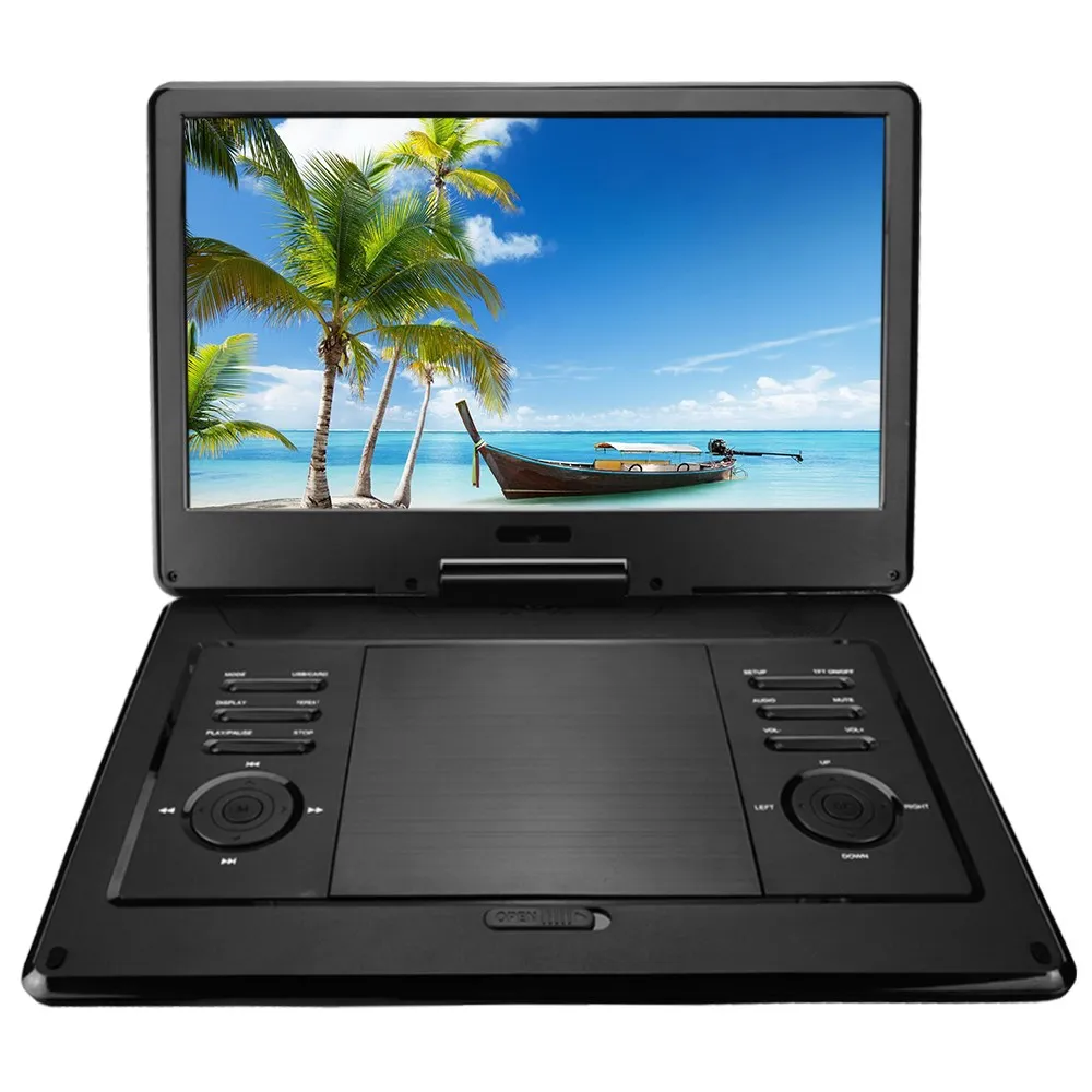 
Оптовая продажа с завода, большой портативный DVD/CD-плеер с поворотным экраном 13,3 дюйма 