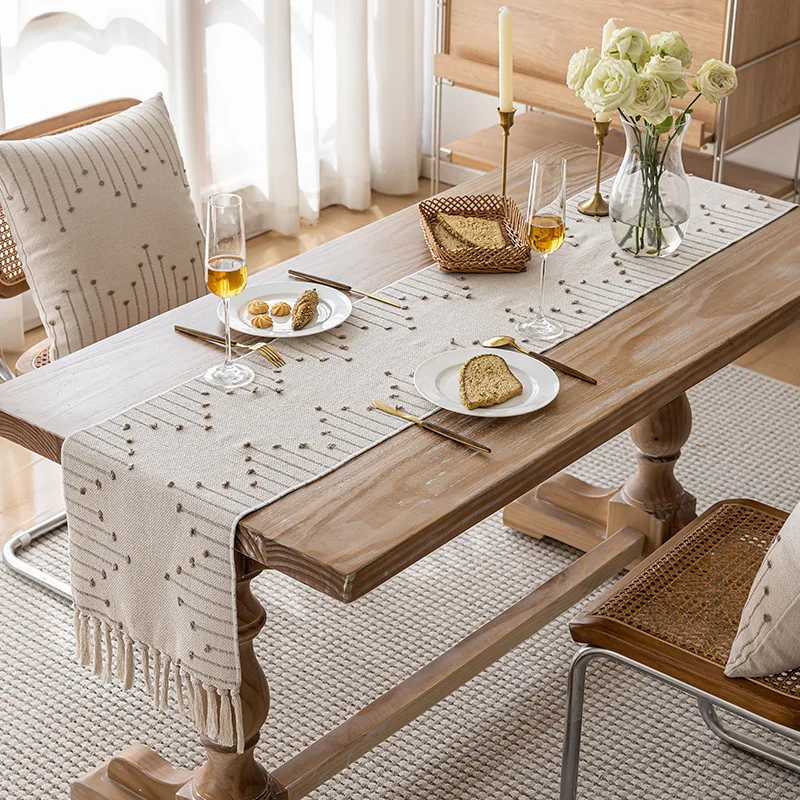 Luxury Tablecloths Minimalist Dining Table Cloth Ins Style Tablecloth Art Linen Table Runner