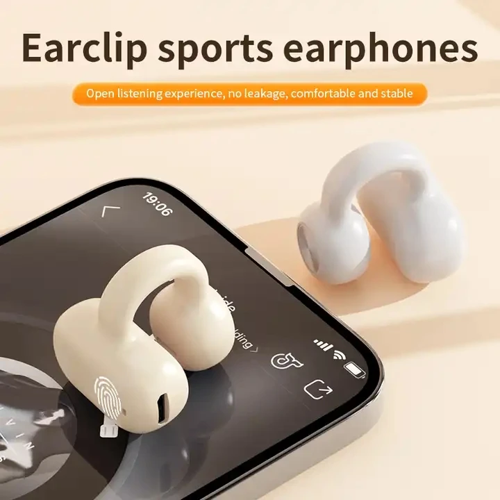 Hot-Selling Z28 Mini Ear Clip HeadphoneBT5.3 Wireless Business Earphone Non In Ear TWS OWS Earbuds Music Headset