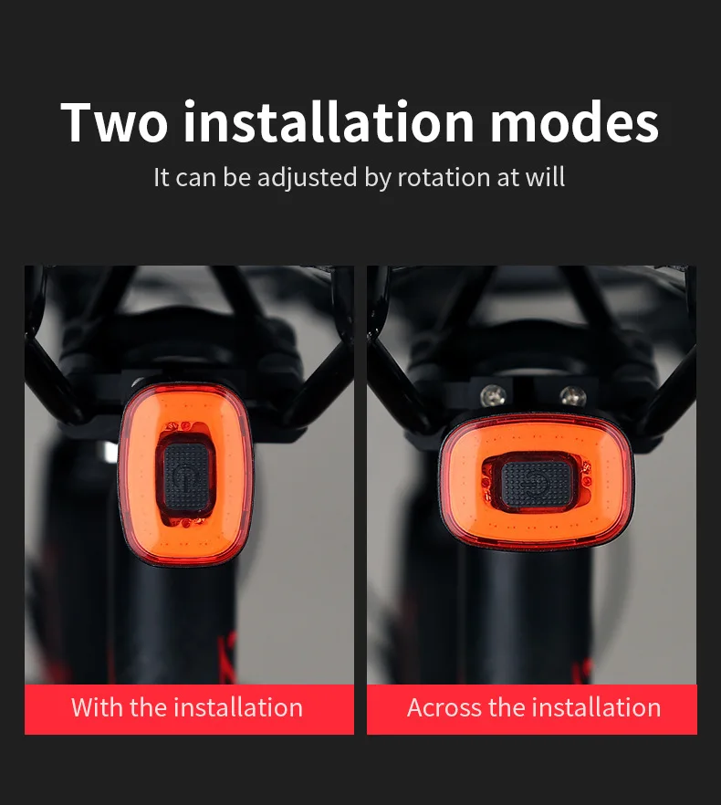 Usb Rechargeable Red Led Light For Cycling Bike Indicator Accessories Rear Lights 100 Lumens Led Bicycle Tail Light