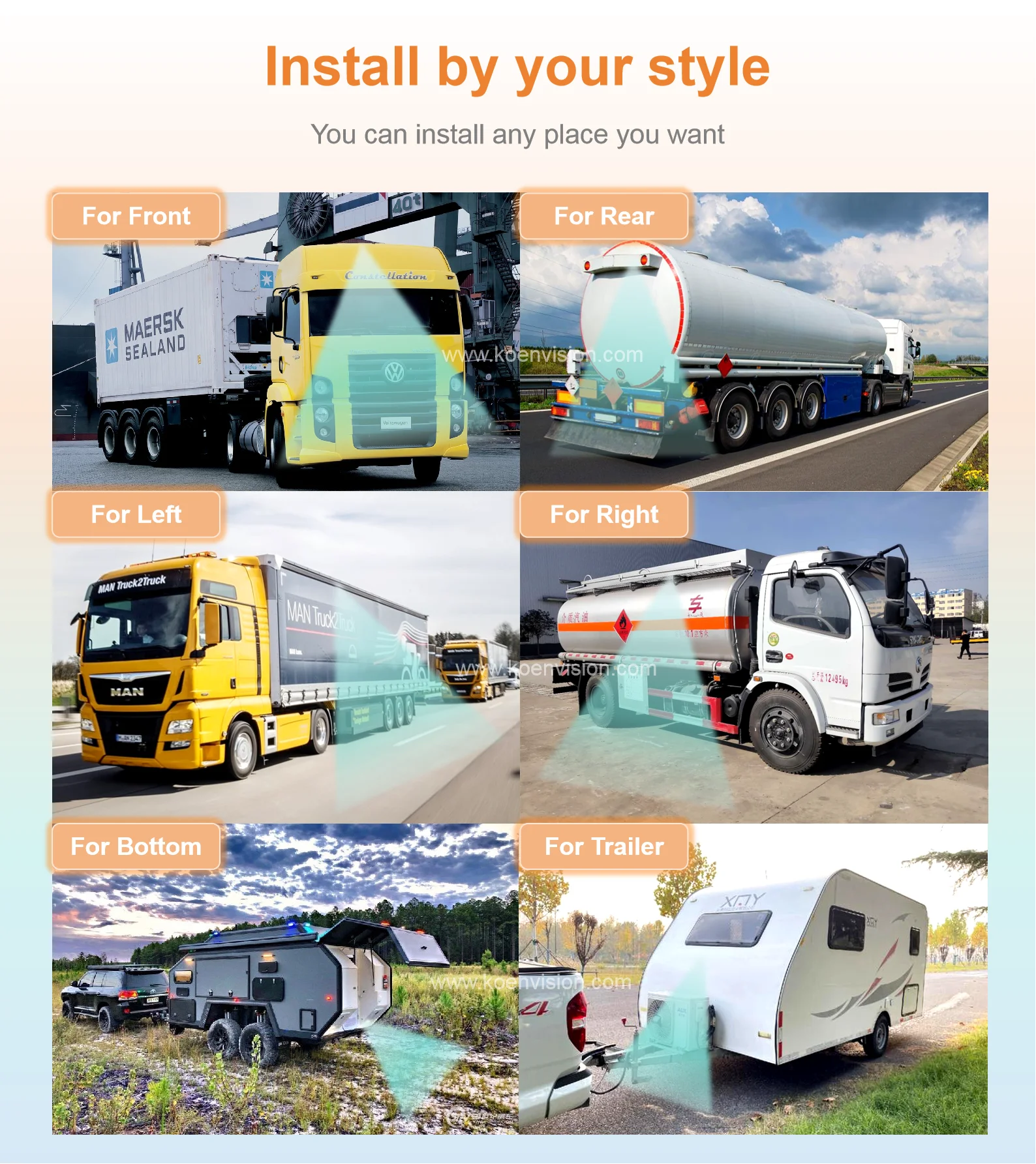 10.36 Inch Bus Monitor AHD Rear View Car Camera 4k Reverse Aid Safety System Car Rearview Mirror Touch Screen Truck Monitor