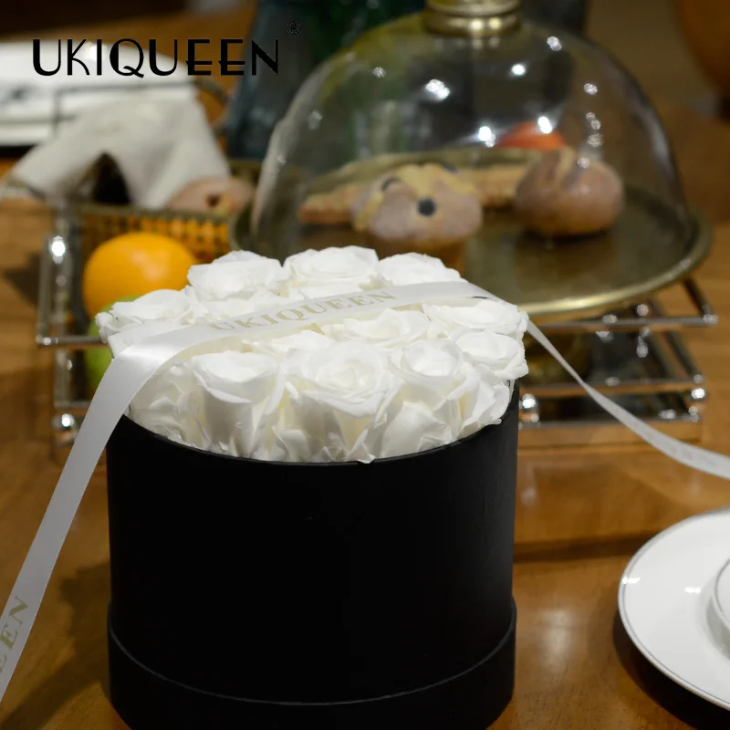 Wholesale Preserved Flower Bouquet Eternal Rose Box Forever Natural Preserved Roses for Valentine Gift