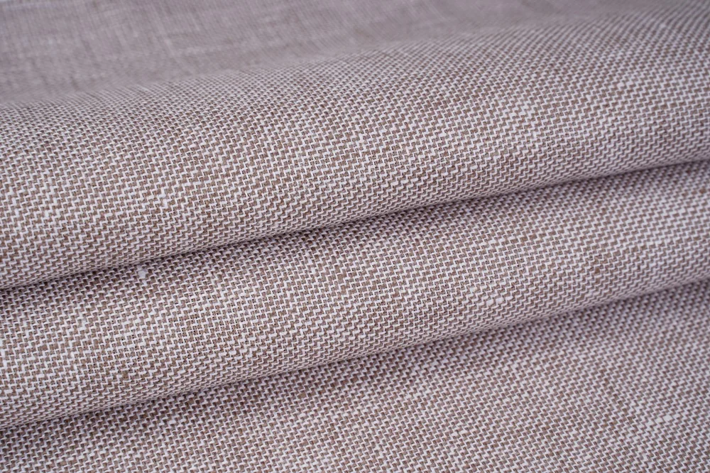 #D11001 High quality plain pure linen rugged linen tablecloth stocks 100%linen for clothing